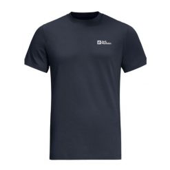 T-shirt męski Jack Wolfskin Essential. Niebieskie t-shirty męskie Jack Wolfskin, m, bez wzorów, sportowe, bez kołnierzyka. Za 149.75 zł.
