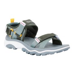 Sandały Damskie Blaze. Zielone sandały damskie Regatta, bez wzorów, z gumy, bez obcasa, bez zapięcia. Za 234.99 zł.