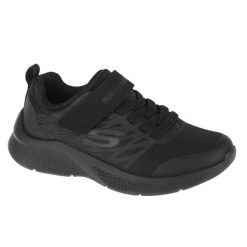 Buty sportowe Sneakersy chłopięce, Microspec Texlor. Czarne buty sportowe chłopięce Skechers, bez wzorów, z gumy, sportowe, bez zapięcia. Za 179.99 zł.