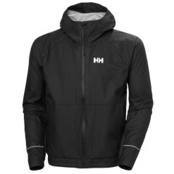 Kurtka wodoodporna Helly Hansen Fast Light 3D. Czarne kurtki męskie Helly Hansen, na lato, l, bez wzorów, z materiału, bez kaptura. Za 1,063.40 zł.