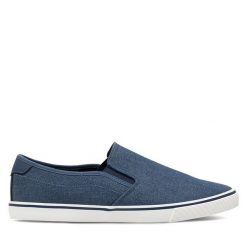 Tenisówki Lanetti. Niebieskie trampki męskie Lanetti, bez wzorów, bez zapięcia. Za 62.99 zł.