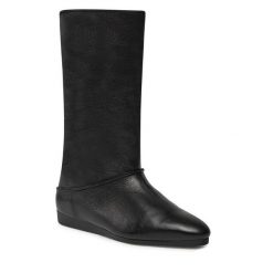 Botki Balagan. Czarne botki damskie BALAGAN, bez obcasa, na płaskiej podeszwie, bez zapięcia. Za 679.99 zł.
