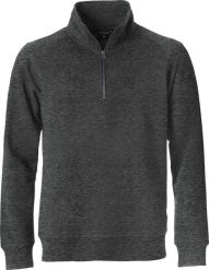 Clique Classic Half Zip bluza ½ zip unisex, anthracite melange. Szare bluzy męskie CLIQUE, s, bez wzorów, z bawełny, bez kaptura. Za 220.51 zł.