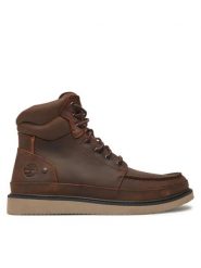 Trzewiki męskie Timberland NEWMARKET MID LACE UP BOOT DARK BROWN FULL GRAIN. Brązowe botki męskie Timberland, bez wzorów, bez zapięcia. Za 621.99 zł.