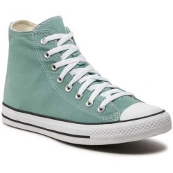 Buty do chodzenia damskie Converse All Star. Zielone trampki i tenisówki damskie Converse, bez wzorów, retro, bez zapięcia. Za 220.64 zł.
