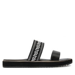 Klapki Aldo. Czarne klapki damskie Aldo, bez wzorów, bez obcasa. Za 209.99 zł.
