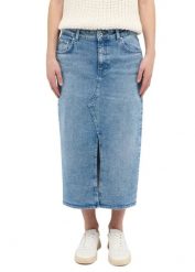 Damska spódnica jeansowa MUSTANG Eureka Denim Skirt Denim Blue 1016225 5000 582. Niebieskie spódnice damskie Mustang, bez wzorów, z denimu. Za 149.99 zł.