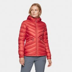 Kurtka puchowa damska Alpinus Rocca. Czerwone kurtki damskie Alpinus, bez wzorów, z puchu, bez kaptura, trekkingowe. Za 619.00 zł.