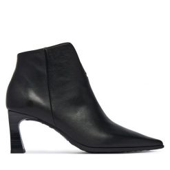 Botki Hispanitas. Czarne botki damskie Hispanitas, bez obcasa, na słupku, bez zapięcia. Za 739.99 zł.