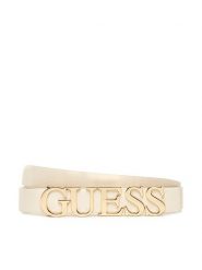 Guess Pasek Damski BW9257 P5320 Biały. Białe paski damskie Guess, z aplikacjami, ze skóry. Za 179.99 zł.