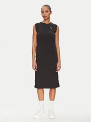 Puma Sukienka codzienna Ess 685643 Czarny Slim Fit. Czarne sukienki damskie Puma, na co dzień, xl, bez wzorów, z bawełny, bez kołnierzyka, bez ramiączek, proste. Za 99.99 zł.