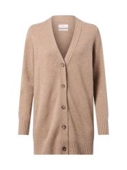 Fynch-Hatton Damski kardigan z wełny merynosów Kobiety Wełna merino beżowy marmurkowy, S. Brązowe kardigany damskie Fynch-Hatton, s, bez wzorów, z wełny. Za 599.95 zł.