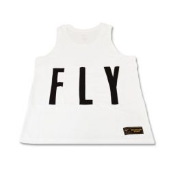 Koszulka sportowa damska Nike Swoosh Fly Jersey Wmns. Białe koszulki sportowe damskie Nike, bez wzorów, z jersey, bez kołnierzyka, bez ramiączek, do koszykówki. Za 104.00 zł.