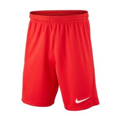 Spodnie treningowe chłopięce Nike Dry Park Iii Nb K. Czerwone spodnie sportowe dla chłopców Nike, bez wzorów, sportowe, krótkie, do piłki nożnej. Za 69.99 zł.