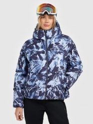 4F Kurtka narciarska membrana 5000 damska - multikolor L. Brązowe kurtki damskie 4f, l, bez wzorów, bez kaptura, narciarskie. Za 499.99 zł.