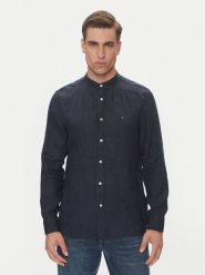 Tommy Hilfiger Koszula MW0MW39271 Granatowy Regular Fit. Niebieskie koszule męskie Tommy Hilfiger, l, bez wzorów, ze lnu, bez kołnierzyka, bez ramiączek. Za 309.99 zł.