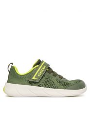 Geox Sneakersy J Foot-Run Boy J65PDB 06K9J C0914 M Zielony. Zielone buty sportowe chłopięce Geox, bez wzorów, z materiału, bez zapięcia. Za 249.99 zł.