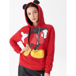 Bluza z kapturem Mickey Mouse - Czerwony. Bluzy damskie marki House. Za 99.99 zł.