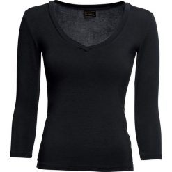 Shirt bonprix czarny. Bluzki damskie bonprix. Za 39.99 zł.