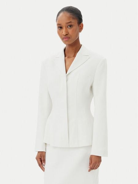 French Connection Marynarka 75YAA Biały Regular Fit. Białe żakiety damskie French Connection, bez wzorów, z syntetyku. Za 559.99 zł.