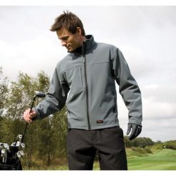 Męska Kurtka Softshell Premium 3warstwowa Performance (wodoodporna,. Zielone kurtki sportowe męskie RESULT, l, z aplikacjami, z elastanu, trekkingowe. Za 184.99 zł.