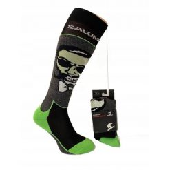 Skarpety narciarskie i snowboardowe dla dorosłych Salamon Salvador Sanchez. Czarne skarpety damskie Salomon, bez wzorów. Za 54.00 zł.