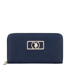 Portfel U.S. Polo Assn. Niebieskie portfele damskie U.S. Polo Assn., bez wzorów. Za 129.99 zł.
