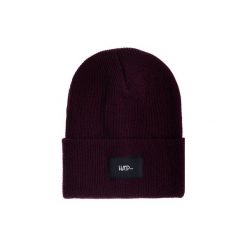 Czapka Beanie Aubergine (Black). Czerwone czapki i kapelusze damskie Harp team, z dzianiny. Za 49.00 zł.