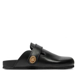 Klapki Coach. Czarne klapki damskie Coach, bez wzorów, bez obcasa. Za 779.99 zł.