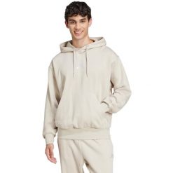 Bluza męska adidas Essentials Feelcozy Fleece. Brązowe bluzy męskie Adidas, m, bez wzorów, z bawełny, z kapturem. Za 166.99 zł.
