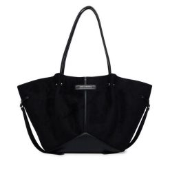 Torebka KARL LAGERFELD. Czarne torebki do ręki damskie KARL LAGERFELD, bez wzorów, bez dodatków. Za 849.99 zł.