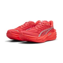 Damskie buty do biegania Deviate NITRO™ 4 PUMA. Czerwone obuwie sportowe damskie Puma, bez wzorów, z bawełny, do biegania. Za 749.00 zł.