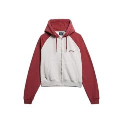Bluza damska z kapturem Superdry Essential Logo OSZ Raglan ZH. Białe bluzy sportowe damskie Superdry., uniwersalny, bez wzorów, z kapturem. Za 326.20 zł.