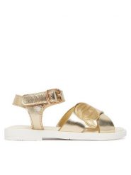 KARL LAGERFELD Sandały Z31256 M Złoty. Żółte sandały dziewczęce KARL LAGERFELD, ze skóry, bez zapięcia. Za 270.99 zł.