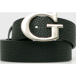 Guess Jeans - Pasek. Czarne paski damskie Guess Jeans, z aplikacjami, z jeansu. Za 189.90 zł.