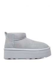 DeeZee Śniegowce DZN-005 Niebieski. Niebieskie śniegowce i trapery damskie DeeZee, z materiału. Za 349.99 zł.