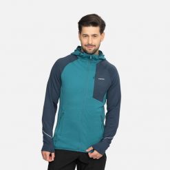 Bluza męska VIKING Birger Man rozpinana z kapturem. Niebieskie bluzy męskie Viking, l, bez wzorów, z elastanu, z kapturem. Za 349.90 zł.
