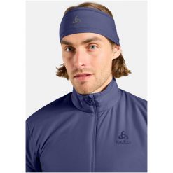 Opaska Odlo Headband POLYKNIT WARM. Niebieskie czapki i kapelusze damskie Odlo, na zimę, bez wzorów, sportowe. Za 99.99 zł.