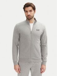 EA7 Emporio Armani Bluza 8NPM31 PJVRZ O8003 Szary Regular Fit. Szare bluzy męskie EA7 Emporio Armani, l, bez wzorów, z bawełny, bez kaptura. Za 309.99 zł.