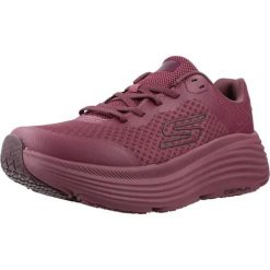 Buty SKECHERS MAX CUSHIONING ENDEA Bordeaux. Czerwone obuwie sportowe damskie Skechers, bez wzorów, z tkaniny, na fitness i siłownię. Za 321.99 zł.