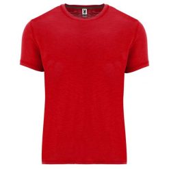 Koszulka Męska Terrier. Czerwone koszulki sportowe męskie ROLY, m, bez wzorów, bez kołnierzyka, bez ramiączek, trekkingowe. Za 36.99 zł.