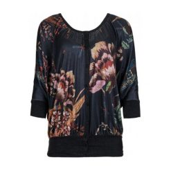 Desigual Bluzka Damska Bertin M Czarny. Bluzki damskie marki Desigual. W wyprzedaży za 221.00 zł.