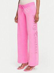Juicy Couture Spodnie dresowe Old Gothic JCWBJ226334 Różowy Regular Fit. Czerwone spodnie dresowe damskie Juicy Couture, xs, bez wzorów, z dresówki. Za 379.99 zł.
