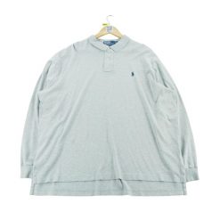 Koszulka Polo Ralph Lauren męska z długim rękawem. Szare koszulki sportowe męskie Ralph Lauren, l, bez wzorów, z materiału, bez kołnierzyka, bez ramiączek, na golfa. Za 106.46 zł.
