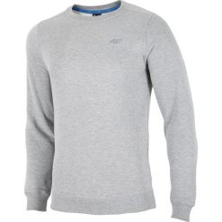 Bluza męska BLM001 - chłodny jasny szary melanż. Szare bluzy męskie 4f, na lato, m, bez wzorów, z dzianiny, bez kaptura. W wyprzedaży za 79.99 zł.