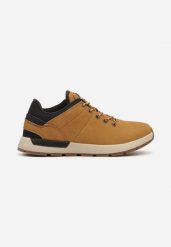 Brązowe Buty Sportowe z Ozdobnymi Przeszyciami Zailuna. Brązowe buty sportowe męskie Born2be, bez zapięcia. Za 169.99 zł.