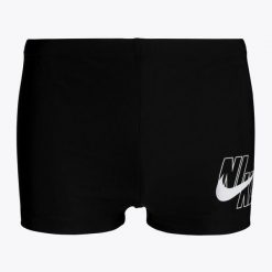 Bokserki kąpielowe męskie Nike Logo Aquashort. Czarne kąpielówki męskie Nike, m, bez wzorów, do pływania. Za 119.99 zł.