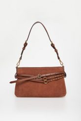 Torebka zamszowa Belt Bag PINKO. Plecaki damskie Pinko, bez wzorów, z zamszu. Za 1,509.00 zł.