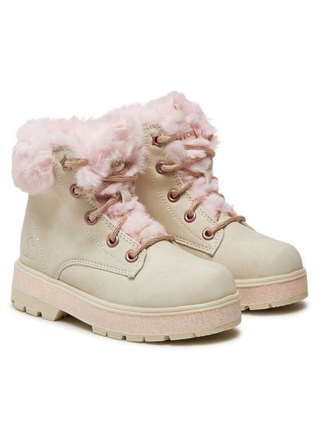 Skechers Trapery Street Glitz 310952L Écru. Białe buty zimowe dziewczęce Skechers, bez wzorów, ze skóry, bez zapięcia. Za 299.99 zł.