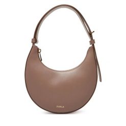 Torebka Furla. Brązowe torebki do ręki damskie Furla, bez wzorów, klasyczne, bez dodatków. Za 869.99 zł.